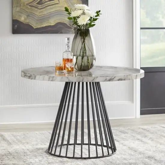 Indra Dining Table White - Lifestorey image {1}