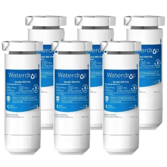 Waterdrop 6pk Replacement for GE XWF Refrigerator Filter image {9}