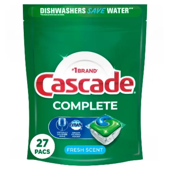 Cascade Fresh Scent Complete ActionPacs Dishwasher Detergents image {12}