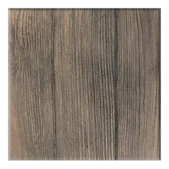 Fiber Clay Planters - 2-Piece Barrel-Shaped Pot Set with Metal Trim, Wood Look, and Drainage Holes for Herbs and Flowers by Pure Garden (Gray) image {3}