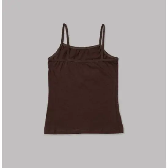 Nubies Essentials Girls' 3pk Cami - Dark Brown image {1}