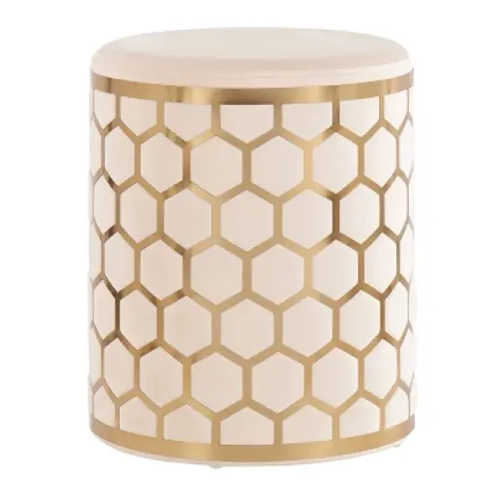 Honeycomb Glam Ottoman - LumiSource image {7}
