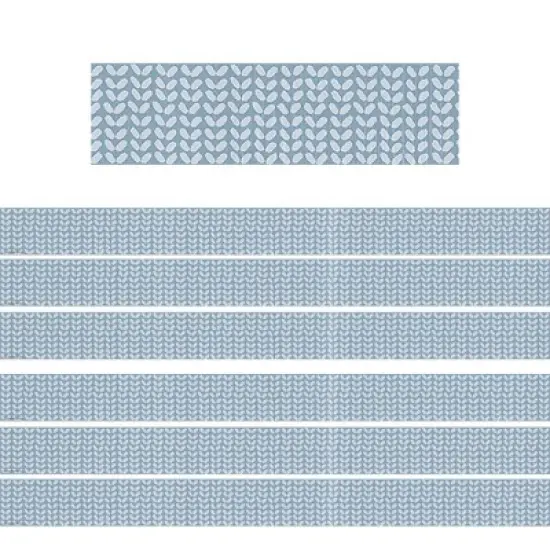 Teacher Created Resources&reg; Classroom Cottage Blue Petals Straight Border Trim, 35 Feet Per Pack, 6 Packs image {4}
