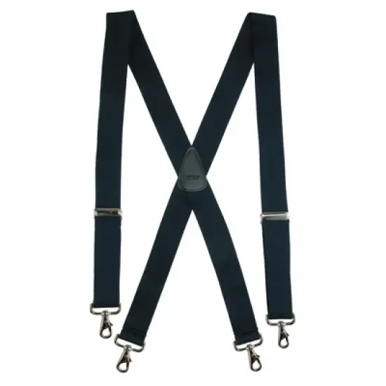 CTM Men's Elastic Solid Color X-Back Suspender with Swivel Hook Ends image {4}