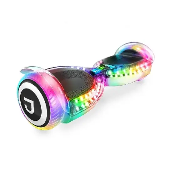 Jetson Pixel Hoverboard - White: Bluetooth, LED Lights, Built-In Speakers, 9 MPH Speed image {1}