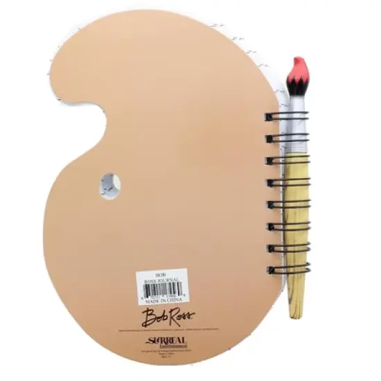 Surreal Entertainment Bob Ross "The Joy of Painting" Paint Palette Journal & Brush Pen image {1}