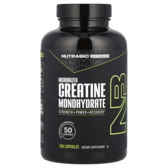 NutraBio Performance, Micronized Creatine Monohydrate, 150 Capsules (833 mg per Capsule) image {4}