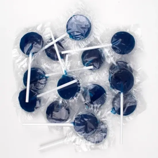 Just Candy Blue Flat Lollipops image {4}