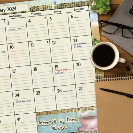 Lang 2024 Desktop Calendar 22"x17" Color My World image {3}