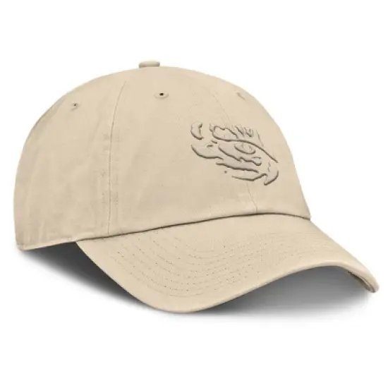 NCAA LSU Tigers Unstructured Khaki Tonal Cotton Hat image {2}