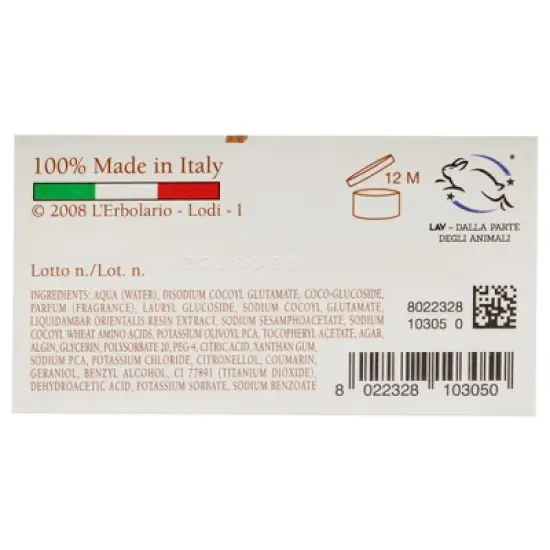 Ambraliquida Bath Gel With Vitamin E Micro-Spheres by LErbolario for Unisex - 8.4 oz Shower Gel image {5}