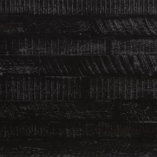 Monaco Rectangular Sideboard Black Wood/Antiqued Brass - Armen Living image {5}