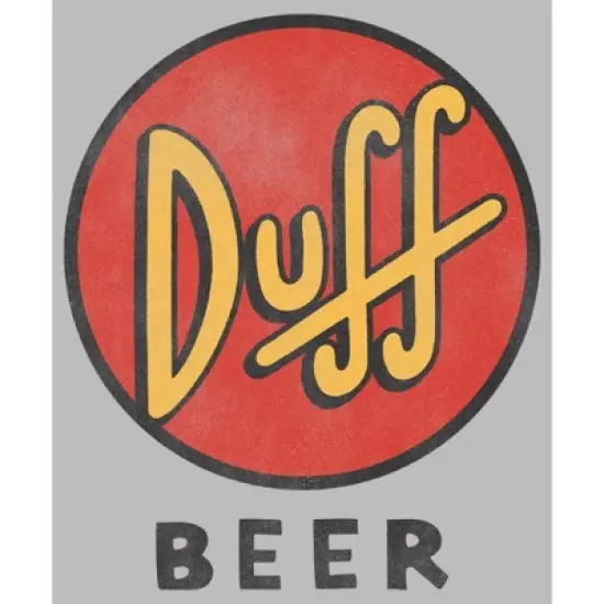 Men's The Simpsons Duff Beer Classic Logo T-Shirt image {1}