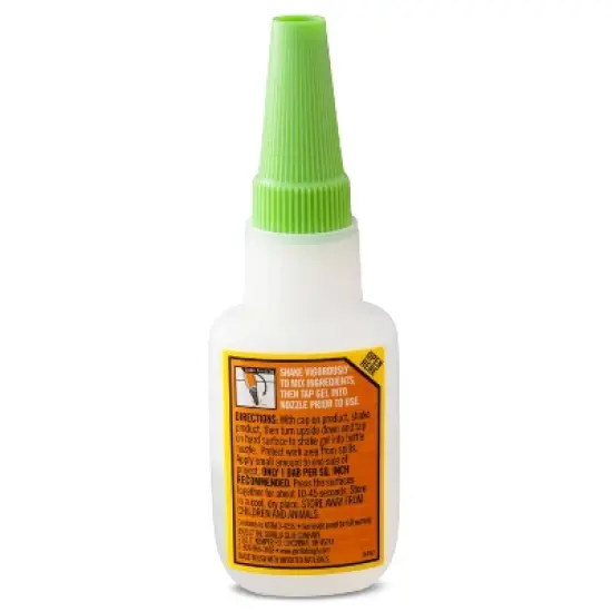 Gorilla Glue .53oz Clear Gel: Fast Drying Super Glue for Wood, Leather, Metal, Rubber, Paper, Ceramics, Plastic image {3}