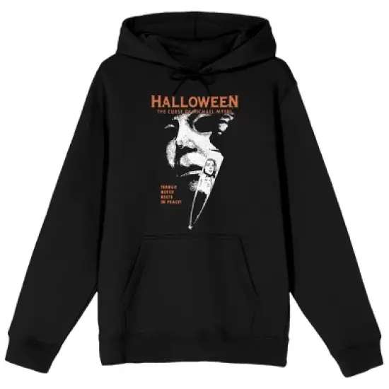 Halloween 6 Michael Myers Poster Art Long Sleeve Black Adult Hooded Sweatshirt image {6}