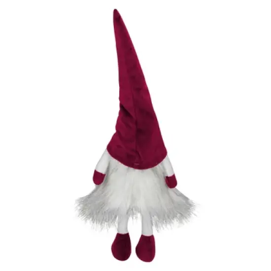 Northlight Lighted Sitting Gnome with Dangling Legs Christmas Decoration - 20" image {4}