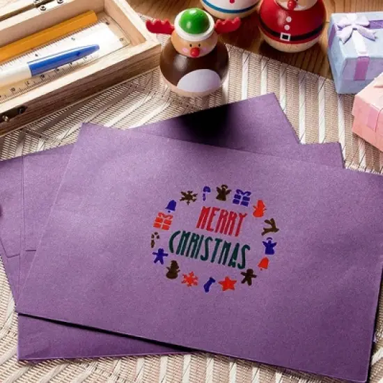 Paper Junkie 100 Pack Purple Envelopes 7 x 5", A7 Size for Greeting Cards, Mailing, Wedding Invitations image {2}