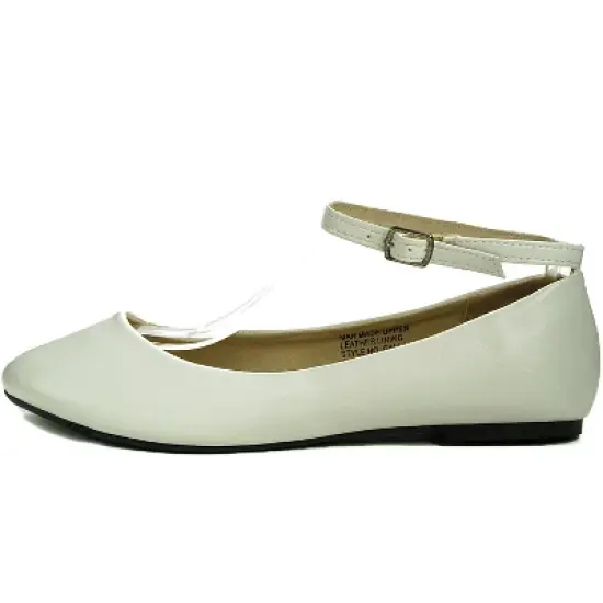 Alpine Swiss Womens Suede Lined Calla Ankle Strap Ballet Flats image {3}
