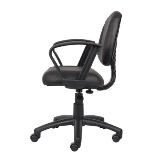 Posture Chair with Loop Arms Black - Boss Office Products image {1}