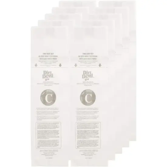 Dirt Devil Upright Type C Paper Bags 10 Pack # 3700148001 image {4}