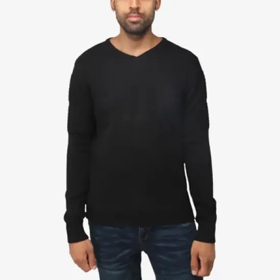 X RAY Men's Slim Fit Pullover V-Neck Sweater, Sweater for Men Fall Winter image {9}
