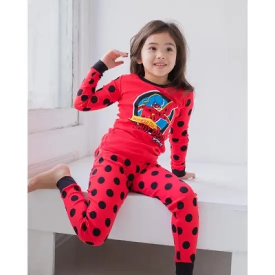 Miraculous Ladybug Vesperia Rena Rouge Girls Pullover Pajama Shirt and Pants Sleep Set Little Kid to Big Kid image {4}