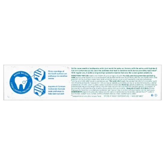 Tom's of Maine Rapid Relief Sensitive Fluoride-Free Toothpaste Fresh Mint 4oz/3pk image {3}