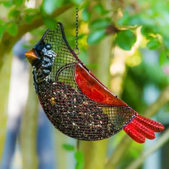 Evergreen Garden Cardinal Mesh Bird Feeder image {2}
