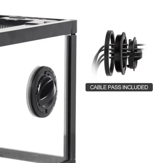 REPTI ZOO 2 in 1 Large Reptile Terrarium, 48" x 24" x 18" Detachable with Double Sliding Door image {2}