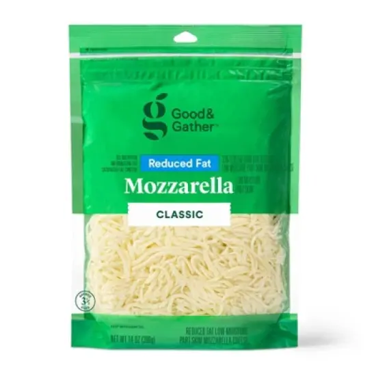 Shredded Reduced Fat Mozzarella Cheese - 14oz - Good & Gather&trade; image {3}