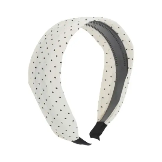 Unique Bargains Fresh Polka Dot Wide Headband 1 Pc image {5}