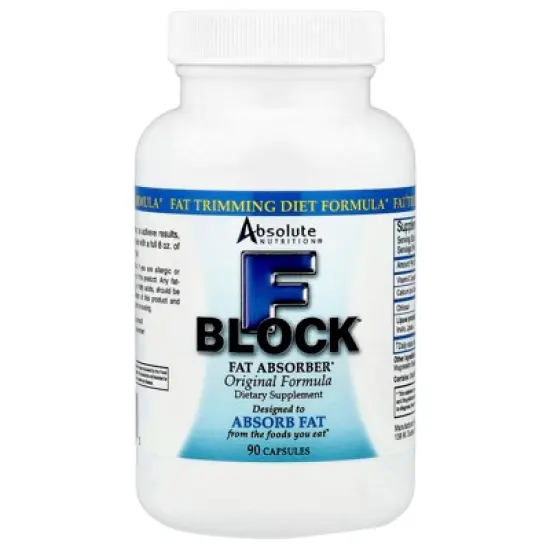 Absolute Nutrition FBlock Xtra Fat Absorber, Diet Formula, 90 Capsules image {2}