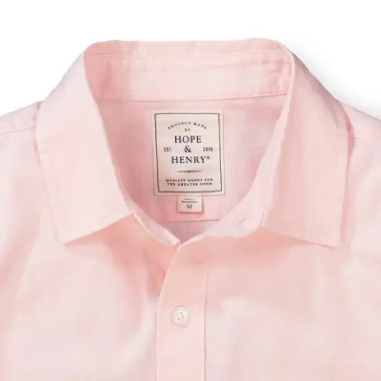 Hope & Henry Men's Linen Button Down Shirt image {3}