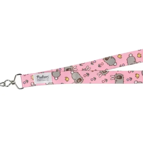 funure Fly Pusheen The Cat Easter Bunny Ears ID Badge Card Holder Strap Lanyard image {3}