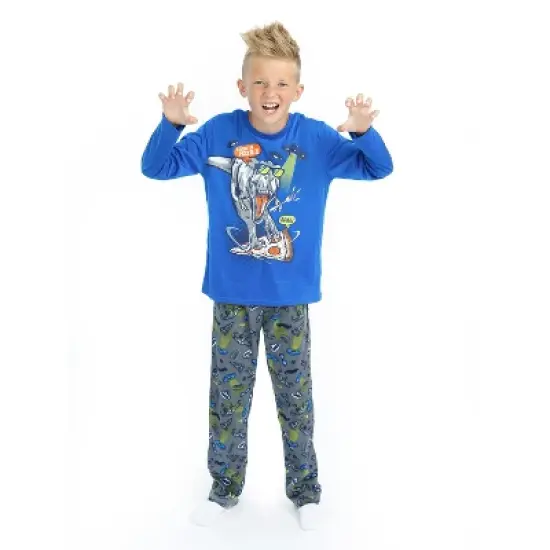 Sleep On It Boys Pizza Party Soft Fleece 2-Piece Pajama Sleep Set image {6}