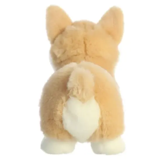 Aurora Medium Pembroke Welsh Corgi Pup Miyoni Tots Adorable Stuffed Animal Brown 9.5" image {3}