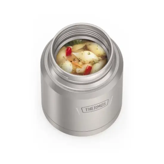 Thermos Icon 16oz Stainless Steel Food Storage Jar with Spoon image {9}