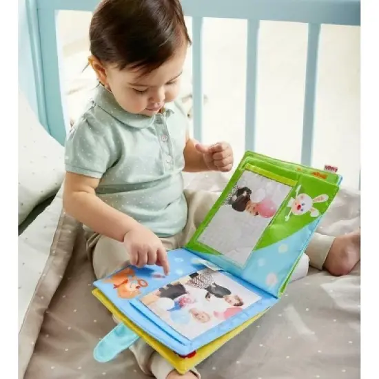 HABA My First Photo Album - Soft Fabric Baby Book Fits Eight 4" x 6" Photos image {1}
