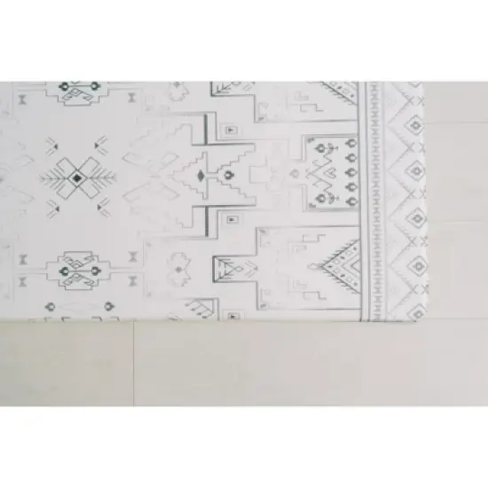 Wander & Roam Reversible Baby PlayMat - Large, Art Deco Inspired&nbsp;Design - Black and White image {7}
