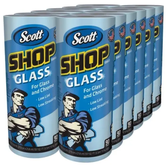 Scott Shop Glass Paper Towels - 12 Rolls image {1}