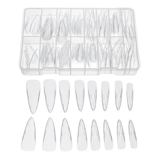 Unique Bargains 3D Argyle Fake Nails 150 Pcs image {7}