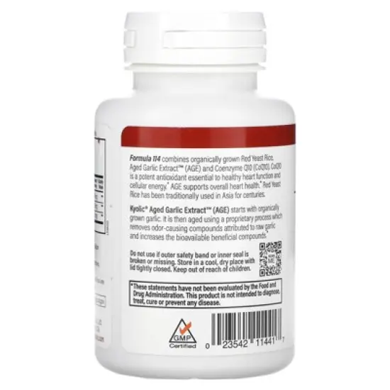 Kyolic Aged Garlic Extract&trade;, Red Yeast Rice Plus CoQ10,  Formula 114, 75 Capsules image {2}