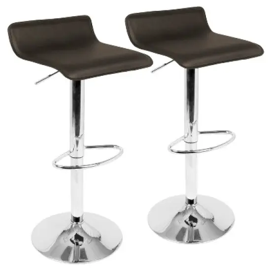 Set of 2 Ale Contemporary Adjustable Barstool - Lumisource image {9}