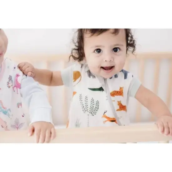 Loulou Lollipop Muslin Sleep Sack Wearable Blanket - Safari Jungle 12-24 Months image {3}