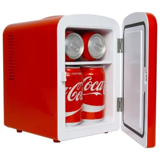 Coca-Cola Polar Bear 4L Cooler/Warmer 12V DC 110V AC Mini Fridge - Red image {13}