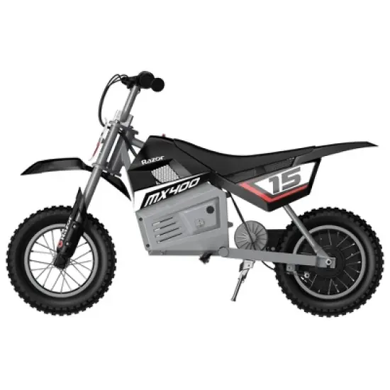 Razor MX400 Rocket 24V Electric Toy Motocross Dirt Bike, Black (2 Pack) image {2}
