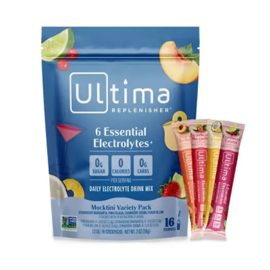 Ultima Replenisher Daily Hydration Electrolyte Stick Packs - Mocktini Variety Pack - 2oz/16ct image {7}