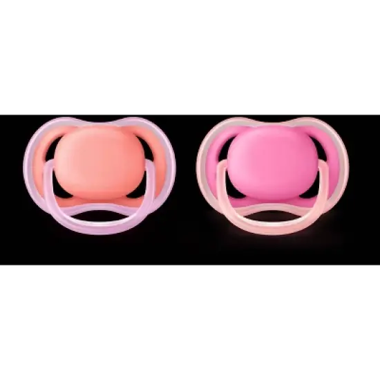 Philips Avent Ultra Air Pacifier 6-18m - Pink/Peach - 4pk image {1}
