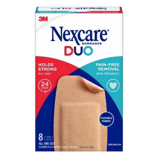 Nexcare Duo Knee & Elbow Bandages - 8ct image {1}