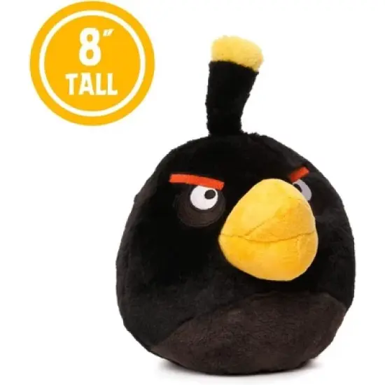 Mighty Mojo Angry Birds Bomb Black Bird Plush Doll 8" image {2}